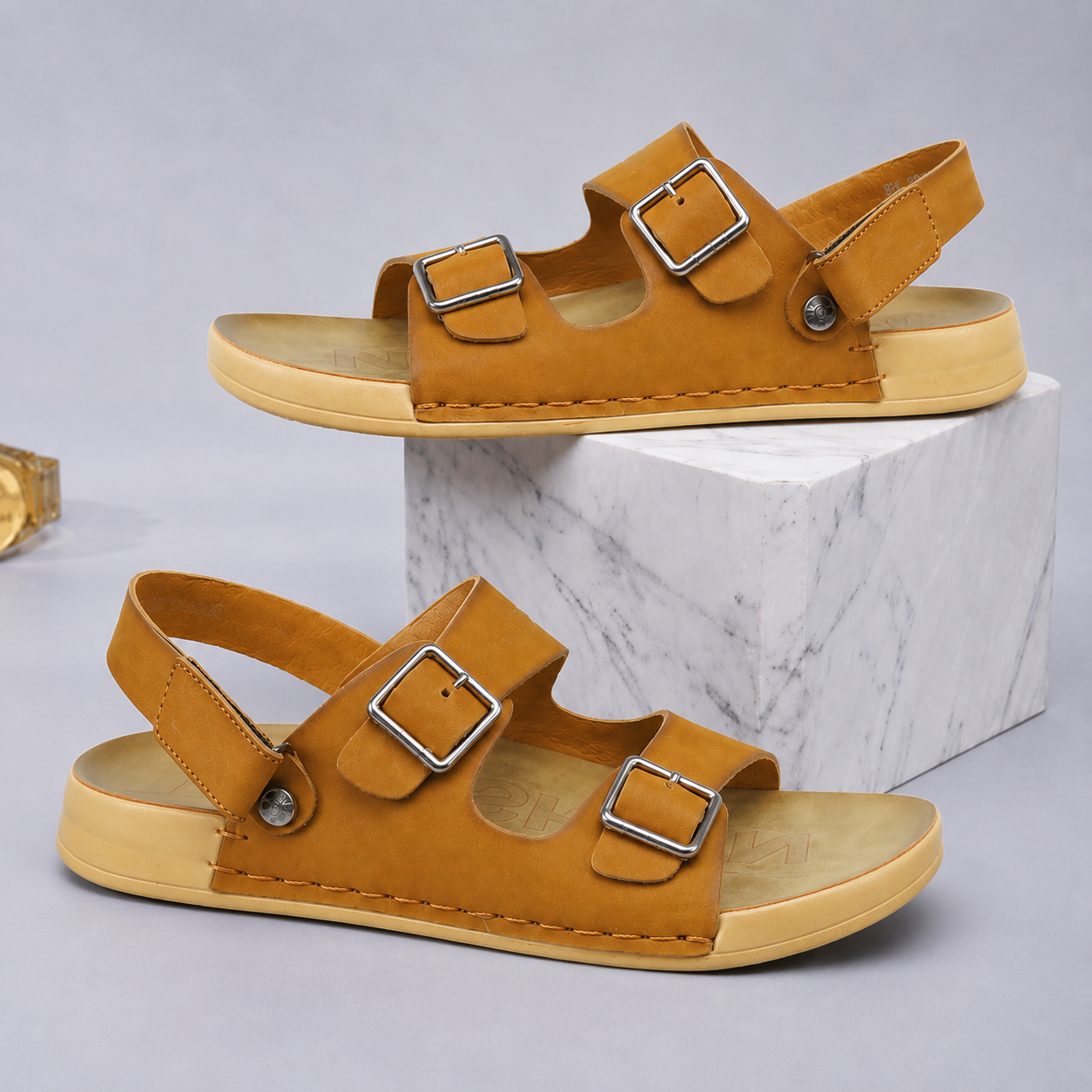 Premium Leather Comfort Sandal.CODE: SM037M - Image 3