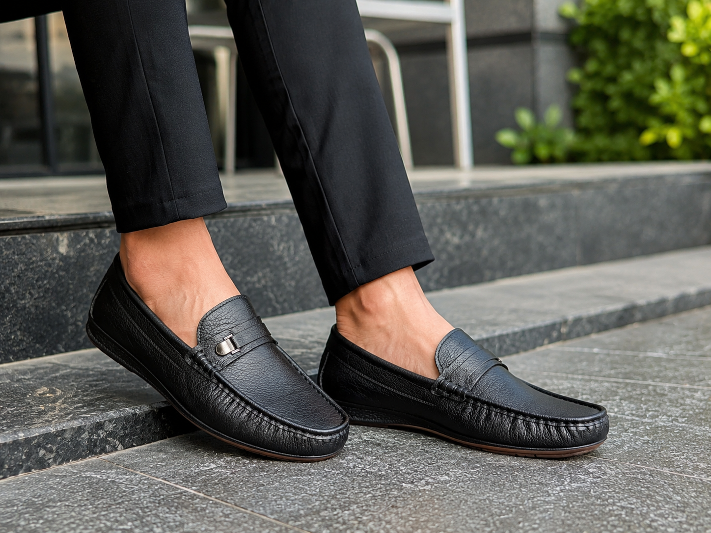 ORBIN Men's Premium Genuine Leather Loafer Code:LM34B - Image 2