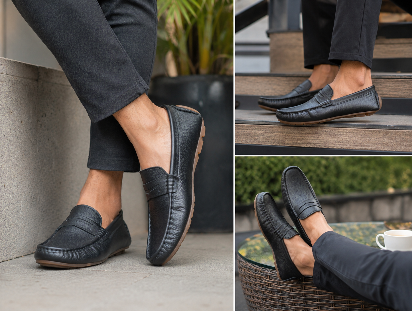 ORBIN Men's Premium Genuine Leather Loafer Code:LM34B - Image 3