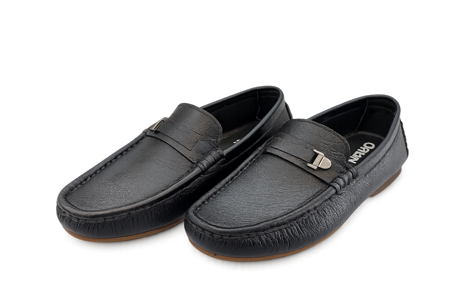 ORBIN Men's Premium Genuine Leather Loafer Code:LM34B - Image 4