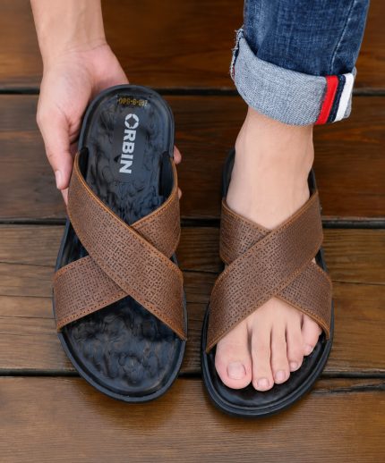 Premium Original Leather sandal Brown