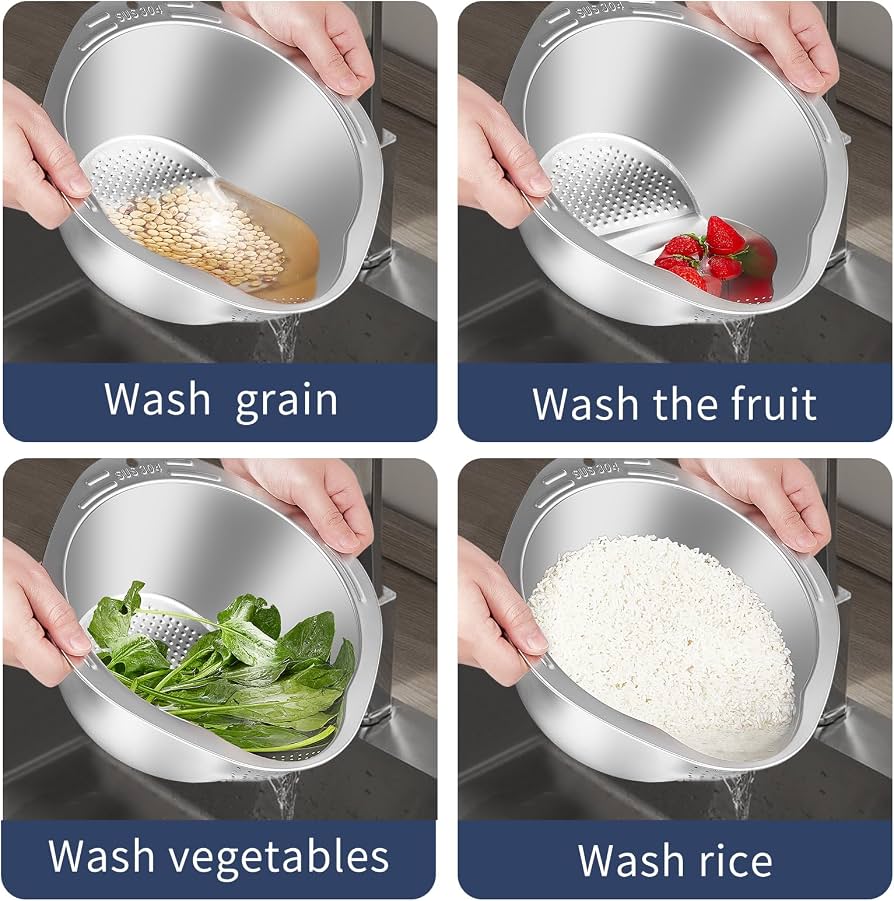 Premium Rice Washing Bowl Display