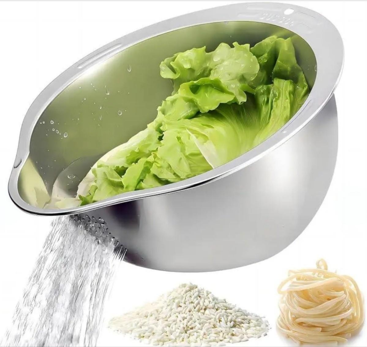 Rice pouring demo