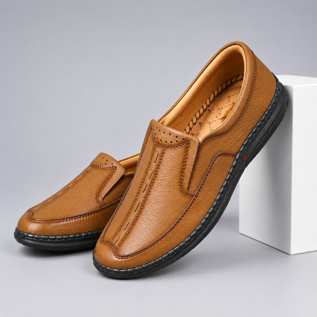 Premium Genuine Leather Loafer CODE: ELM - Image 2