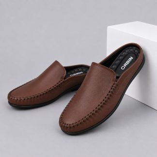 Premium Genuine Leather Half Loafer CODE: Hm35C